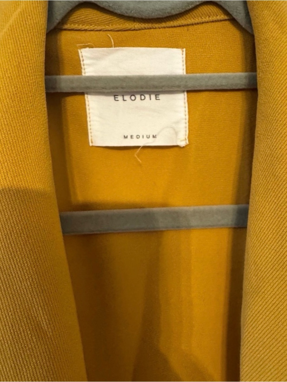 Elodie Mustard Sleeveless Draped Vest-EUC - Picture 2 of 3
